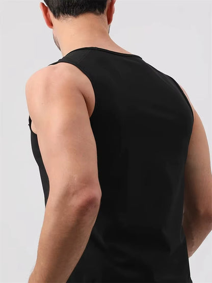 Men'S Sauna Vest Workout Sweat Tank Top Waist Trainer for Men Compression Sweat Enhancing Vest