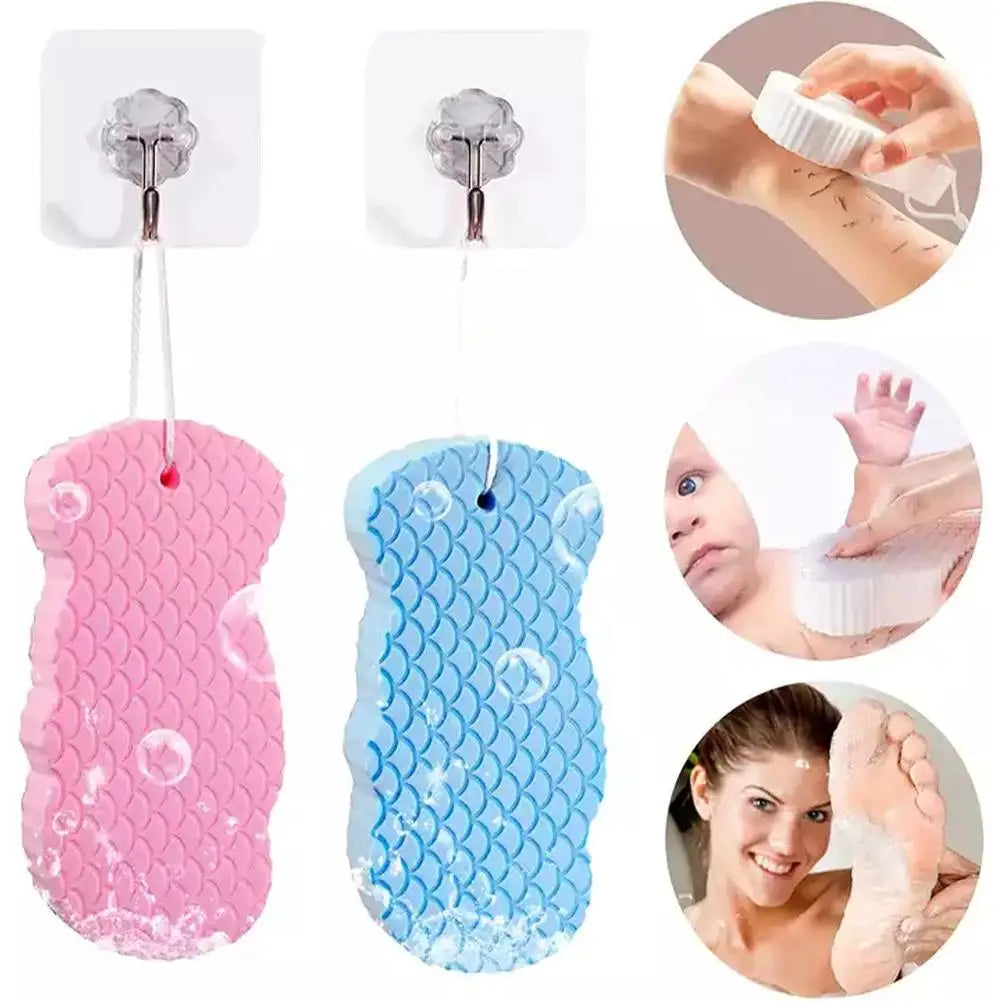 Exfoliante Sponge Body Scrubber Bath Exfoliating Scrub Sponge Shower Brush Body Skin Cleaner Dead Skin Remover Sponge 4Colors