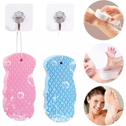 Exfoliante Sponge Body Scrubber Bath Exfoliating Scrub Sponge Shower Brush Body Skin Cleaner Dead Skin Remover Sponge 4Colors