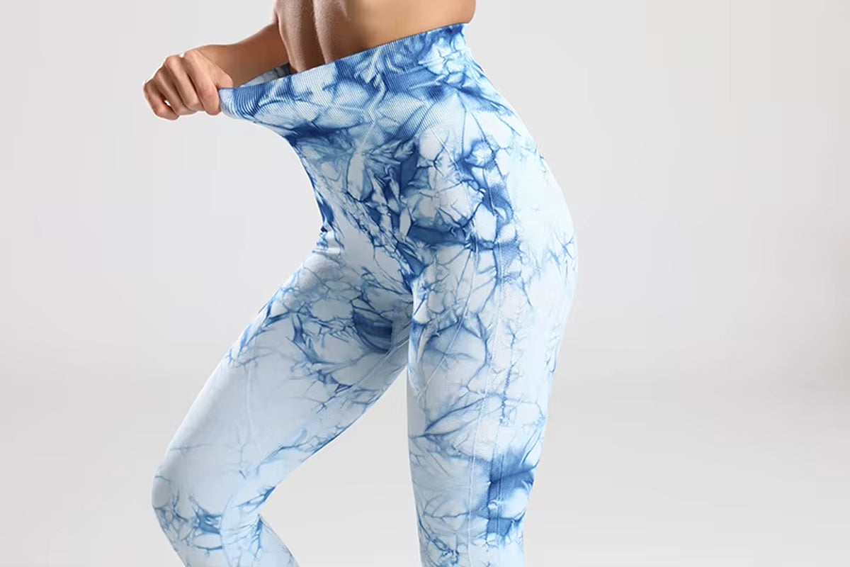 Tie Dye Seamless Gym Leggings Women Push up Women Mallas Sports Fitness Contour Yoga Running Pants Elastic Leggins