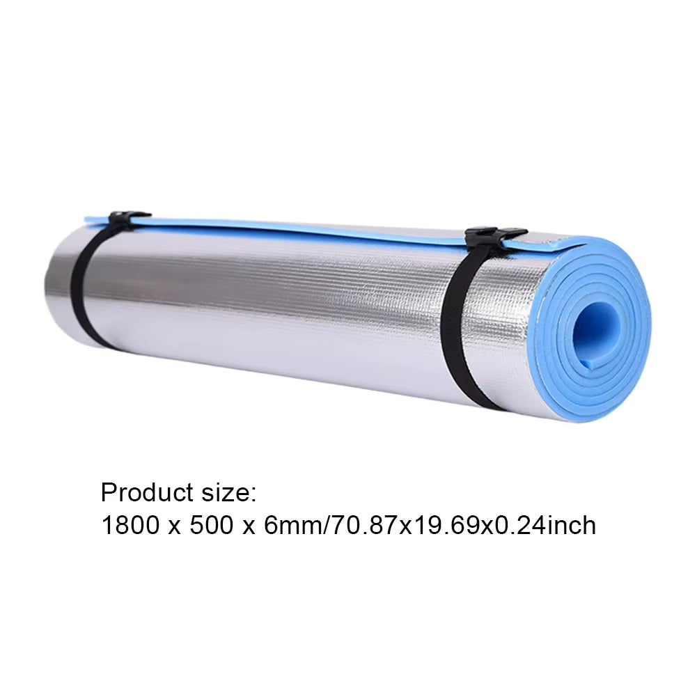 Waterproof Yoga Mat Moisture-Proof Yoga Mat with Bandage Thickened Aluminum Membrane Exercise Mat for Fitness Exercise